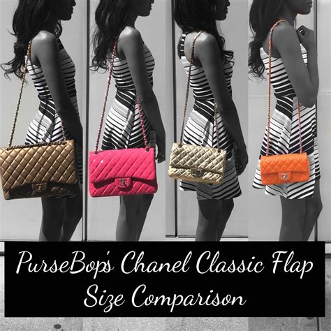 size comparison chanel classic bags small and medium|chanel reissue vs classic flap.